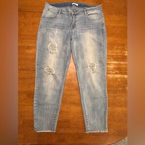 Kensie Jeans Womens Size 10/30 Holes Distressed Rn 120246 Blue Jean